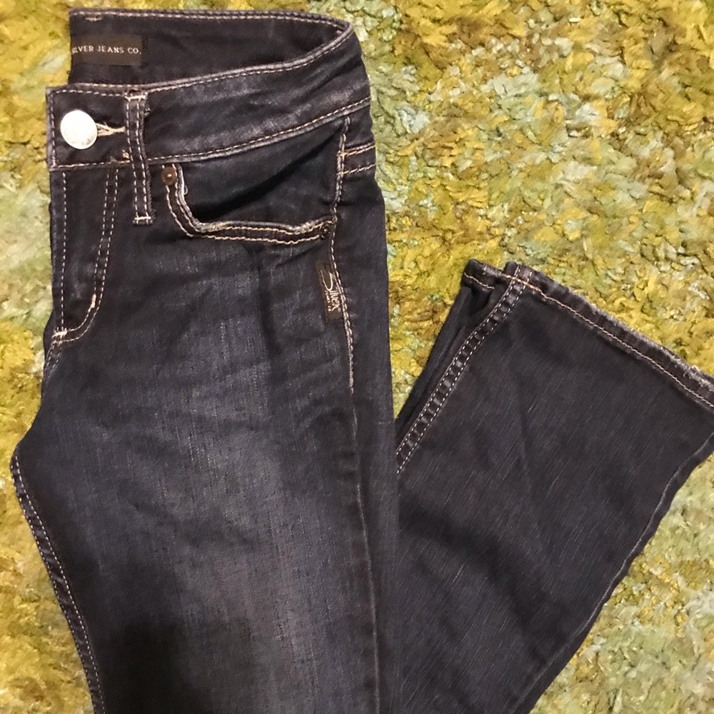 Dark Wash Silver Suki Slim Boot Jeans
